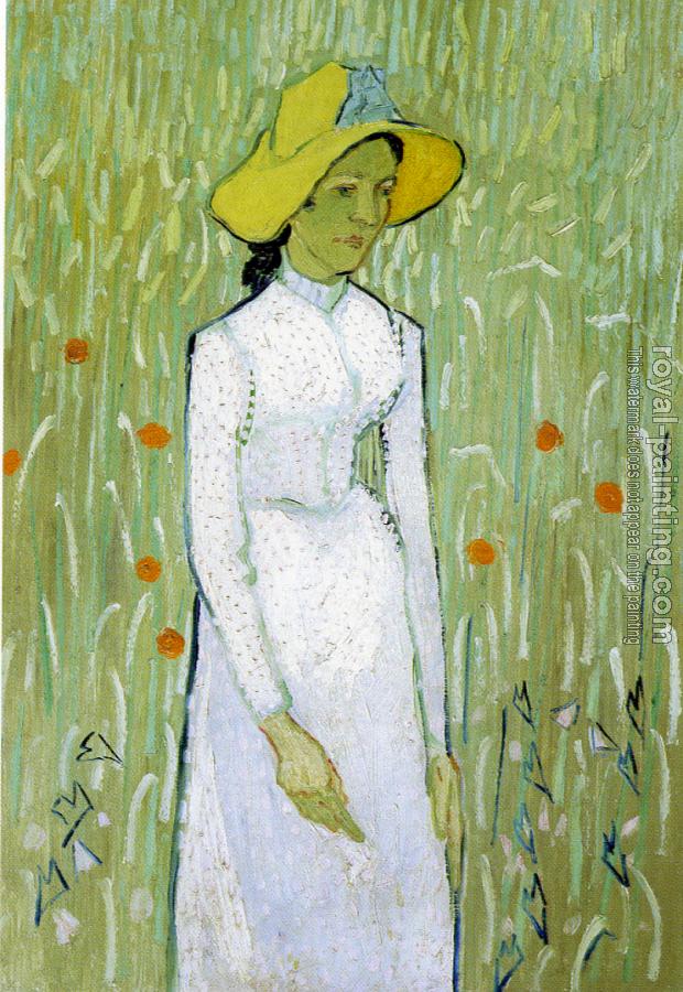 Vincent Van Gogh : Girl,Standing in the Wheat
